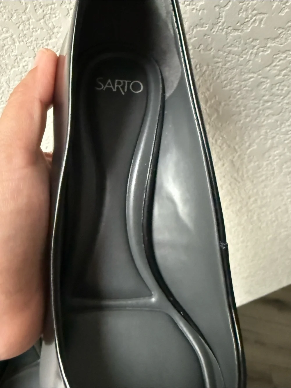 Franco Sarto Black Pointed-Toe Pumps